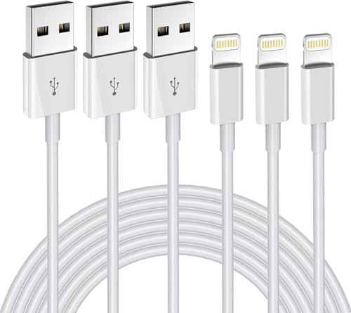 iPhone Charger Cable 3Pack 1.8M MFi Certified Lightning