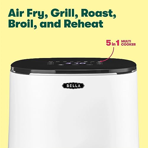 BELLA 3L Touchscreen Air Fryer & Multicooker, 1400W, White