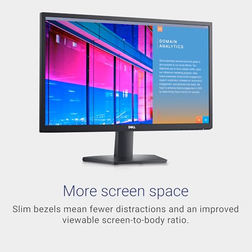 Dell SE2422HX 60.5cm FHD Monitor, 75Hz, 5ms, FreeSync, Black
