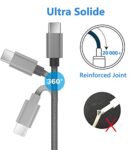 Yosou 2M USB C Charger Cable 2Pack Fast Charging 3A