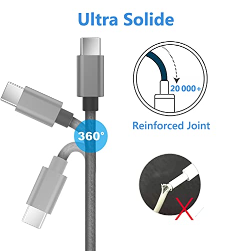 Yosou 2M USB C Charger Cable 2Pack Fast Charging 3A