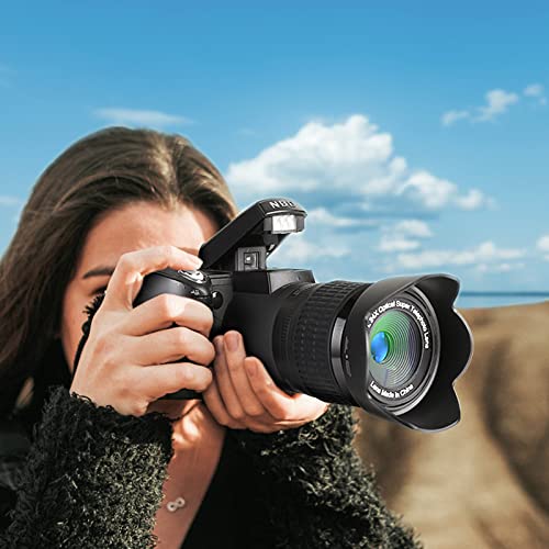 NBD 33MP DSLR Camera for Beginners, 1080P HD, 24X Lens