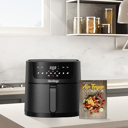 Devology 8L Digital Family Air Fryer with Recipe Book