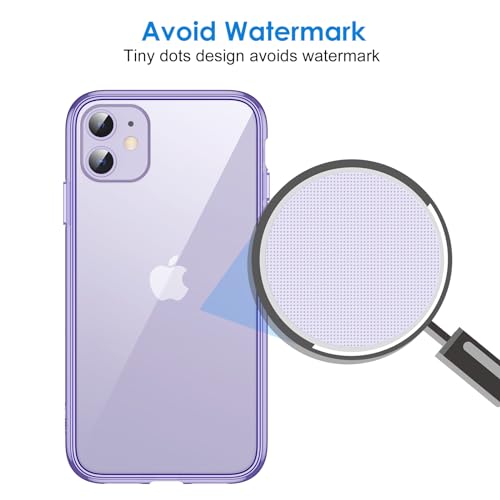 JETech Case for iPhone 11 15.5cm, Clear Back (Purple)