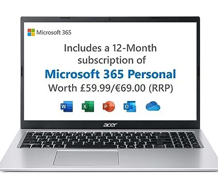 Acer Aspire 1 A115-32 39.6cm Laptop - Intel, 4GB RAM, 64GB