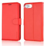 TECHGEAR iPhone SE/8/7/6 Leather Wallet Case - Red