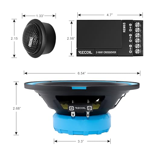 RECOIL REM65 Echo 16.5 cm Car Audio Speaker System