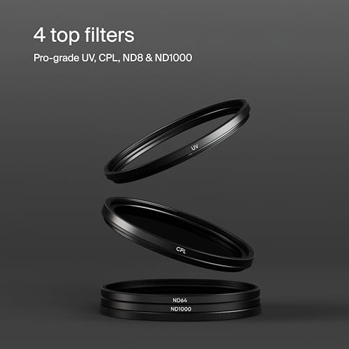 Urth 37mm 4-in-1 Lens Filter Kit — UV, CPL, ND64, Grad ND8