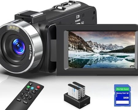 8K 64MP Video Camera with IR Night Vision, 18X Zoom, WiFi