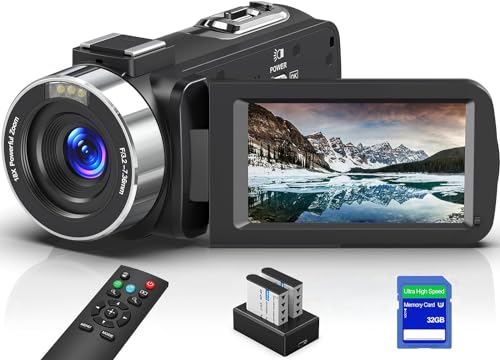 8K 64MP Video Camera with IR Night Vision, 18X Zoom, WiFi