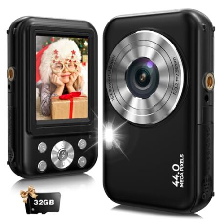 Bofypoo 44MP FHD 1080P Vlogging Camera, 16X Zoom, 2.4”