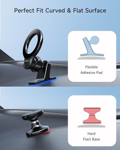 NIUYANE Mag-safe Car Mount, Magnetic Dash & Vent Mount