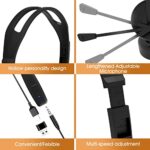 USB Headset with Mic, 3.5mm/USB, Noise Cancelling