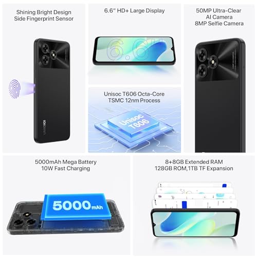 UMIDIGI G5 50MP Smartphone, 16GB+128GB/1TB, 6.6" 4G Dual SIM