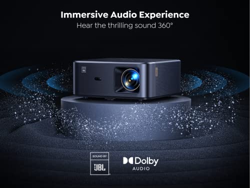 4K Android TV Projector, 800 ANSI, WiFi6, Bluetooth, FHD