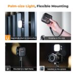 K&F Concept Magnetic LED Light, 2500K-9900K, CRI 96+, Black