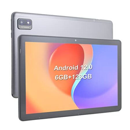 CWOWDEFU Android 12 Tablet, 10", 6GB+128GB, 6000mAh, Gray