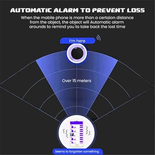 ATUVOS Bluetooth Tracker, Apple Find My, 2 Pack, Black