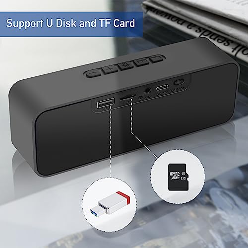 Sonkir Portable Wireless 5.0 Mini Speaker, 1500mAh, Black