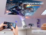 Mini Projector 15000 Lumen WiFi Bluetooth 4K Full HD 1080P