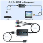 PARUIEN 1080P HDMI to Component Converter with Scaling