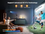 4K Android TV Projector, 800 ANSI, WiFi6, Bluetooth, FHD