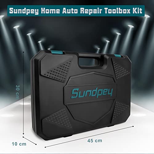 Sundpey 257PC Home Tool Kit - Portable DIY Repair Set