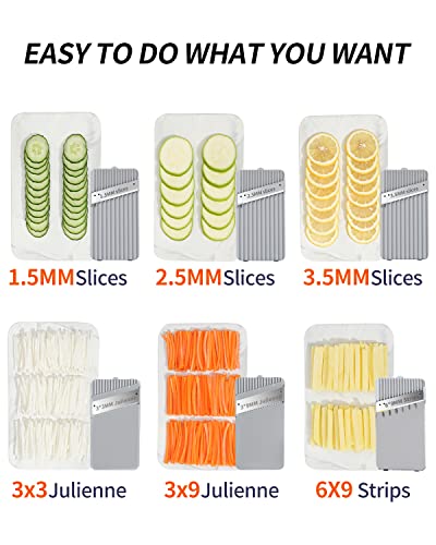 Mandoline Veg Slicer & Chopper, Julienne/Dicer, Easy Use
