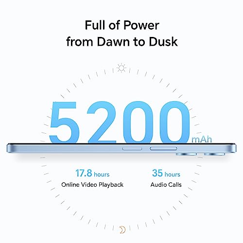 HONOR X6a Mobile, 16.5cm 90Hz Display, 4GB+128GB, 5200mAh, Cyan