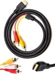 Chenduomi HDMI to RCA 1080P Converter Cable 1.5m Black