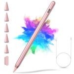 Stylus Pen for iPad 2018-2023, Rose Gold, 5 Tips