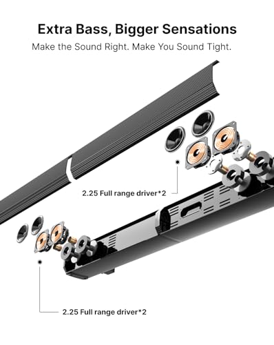ULTIMEA 4.1ch Dolby Atmos Soundbar w/ Subwoofer, 280W