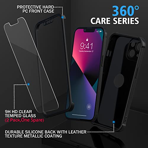 ORETECH 4-in-1 Silicone Case for iPhone 13 - Black