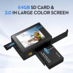 AKASO 4K30fps Waterproof Action Camera - 20MP Dual Screen