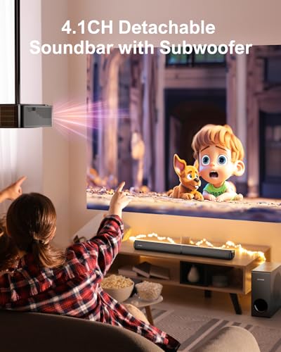 ULTIMEA 4.1ch Sound Bar with Subwoofer, 200W, Bluetooth 5.3