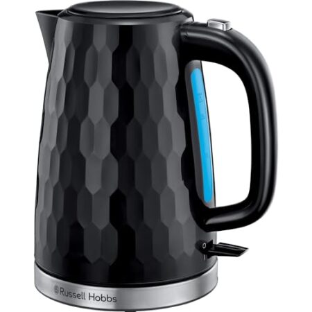 Russell Hobbs Honeycomb 1.7L Cordless Kettle, Black 26051