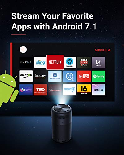 Anker NEBULA Capsule Mini Projector, Smart Wi-Fi, Portable