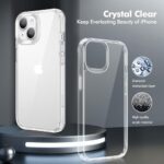 iCatchy Shockproof Clear Case for iPhone 14 (15.5 cm)