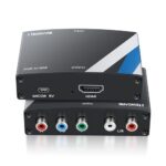 Component to HDMI Converter, 5RCA RGB+R/L Audio, 1080P