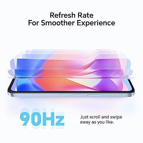 HONOR X6a Mobile, 16.5cm 90Hz Display, 4GB+128GB, 5200mAh, Cyan