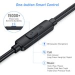 Blukar In-Ear Headphones with Mic, Noise Isolating