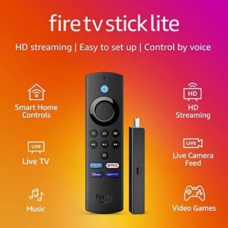 Amazon Fire TV Stick Lite with Alexa Voice Remote, HD