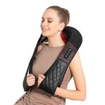 Heated Shiatsu Neck & Back Massager, 4D Deep Tissue