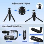 5K 56MP Camcorder WiFi 7.6cm Rotatable Touchscreen Vlogging Kit