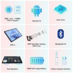 HiGrace 25.4 cm Android 13 Tablet, 8GB+128GB/1TB, Gray