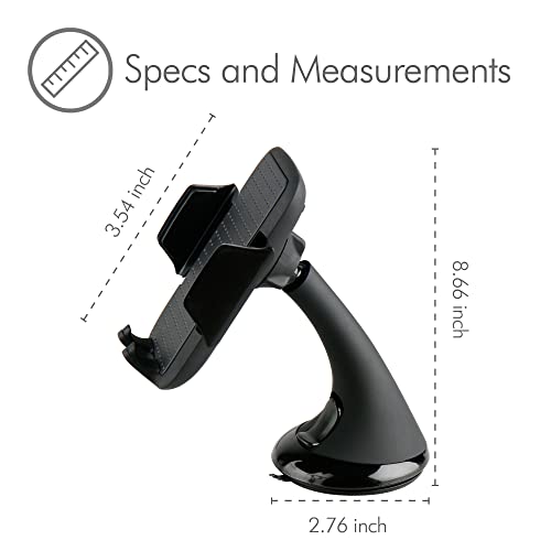 Desire2 In-Car Suction Holder for Smartphones, 360° Mount