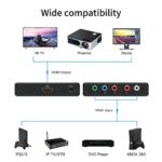Component to HDMI Converter, Portta YPbPr RGB + Audio