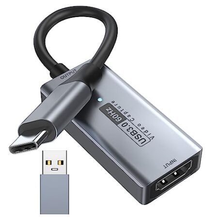Newhope 4K HDMI to USB C Video Capture Card, 1080P 60fps