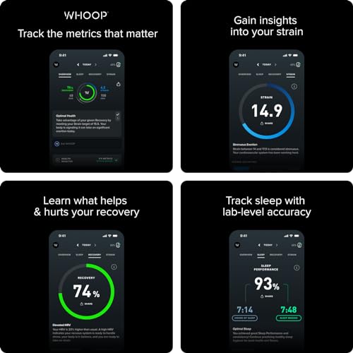 WHOOP 4.0 with 12-Month Subscription – Health & Fitness Tracker
