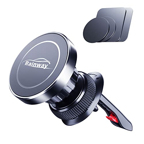 Rainway Magnetic Car Vent Phone Holder with 4 Plates